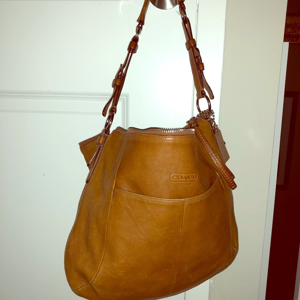 British Tan Coach shoulder bag